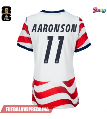 Lacne Ženy Futbalové dres Spojené štáty Brenden Aaronson #11 MS 2026 Krátky Rukáv - Domáci